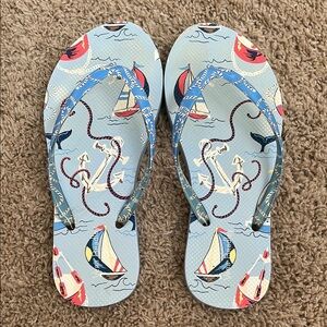 Vera Bradley Nautical flip flops